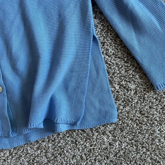 Gretchen Scott Womens Sz Small Blue Button-Up Lightweight Sweater - Picture 6 of 9